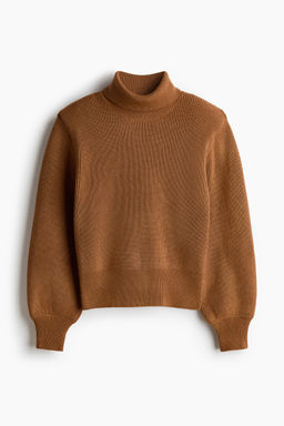 H&M - Women Brown Shoulder-Pad Jumper