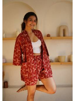 Kaira By Nikita - Brown Crimson Shrug