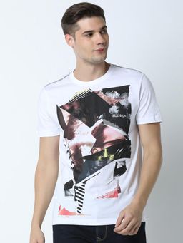 Huetrap - Mens White Short Sleeve T-Shirt