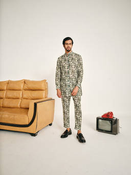 Project Bandi - Forest Green Kurta Set With Pajama