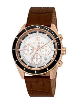 Esprit - Men Madison II Silver Round Dial Analog Watch - ES1G368L0035 (M)