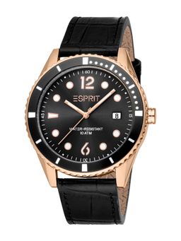 Esprit - Men Leilani Black Round Dial Analog Watch - ES1G429L0035 (M)