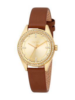 Esprit - Women Mina Gold Round Dial Analog Watch - ES1L496L0025 (M)