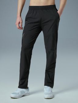 Technosport - Men Solid Regular Fit Sports Trackpant with TS FLEXI - Black
