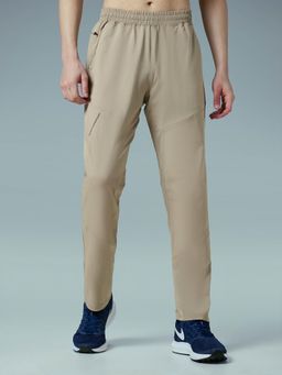 Technosport - Men Solid Regular Fit Sports Trackpant with TS FLEXI - Khaki