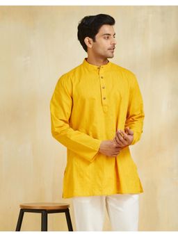 Fabindia - Yellow Cotton Short Kurta