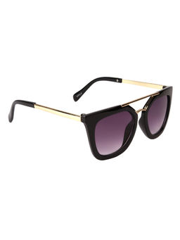 Spiky - Black Frame Grey Lense UV Protected Lens Square Sunglasses
