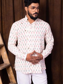 Uttariya - Men White Casual Shirt
