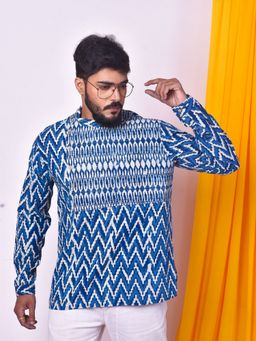 Uttariya - Men Blue Casual Shirt