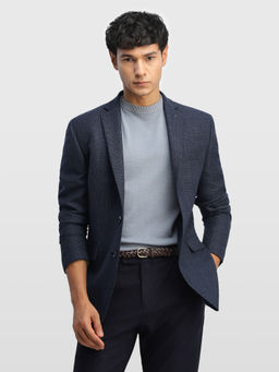Arrow - Blue Men Body Tailored Regular Fit Twill Blazer
