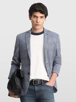 Arrow - Blue Men Zero Calorie Slim Fit Knitted Blazer