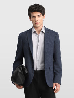 Arrow - Blue Men Zero Calorie Slim Fit Knitted Blazer