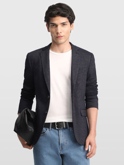 Arrow - Blue Men Zero Calorie Slim Fit Knitted Blazer