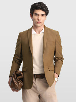 Arrow - Brown Men Zero Calorie Slim Fit Corduroy Blazer