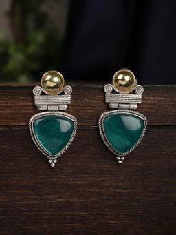 Spring Soul - Green Stone Drop Earrings