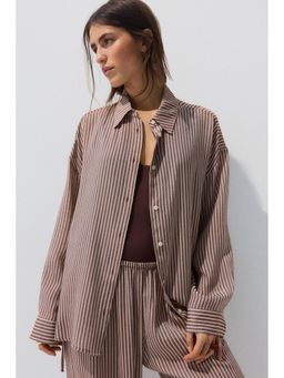 H&M - Women Brown Beach Shirt