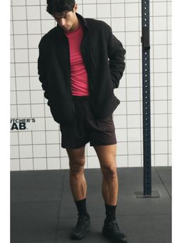 H&M - Men Black Regular Fit Teddy Jacket