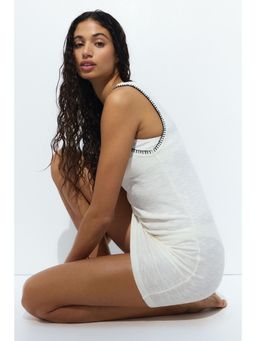 H&M - Women White Rib-Knit Dress