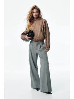 H&M - Women Beige Hooded Windbreaker