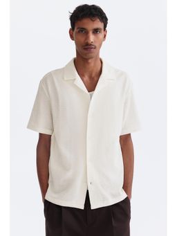 H&M - Men White Regular Fit Resort Shirt