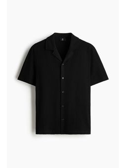 H&M - Men Black Regular Fit Resort Shirt