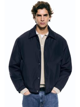 H&M - Men Blue Lightly Padded Jacket