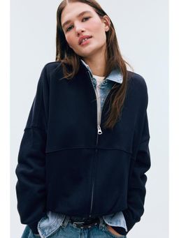 H&M - Women Blue Bomber Jacket