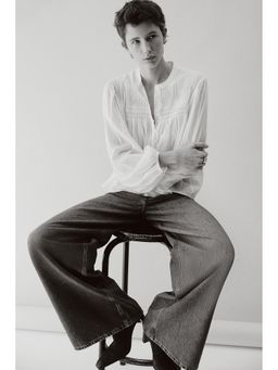 H&M - Women White Pintucked Blouse