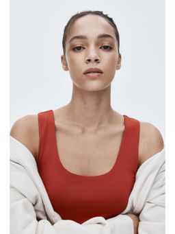 H&M - Women Orange Microfibre Vest Top
