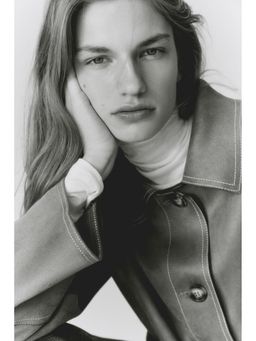 H&M - Women Beige Jersey Jacket