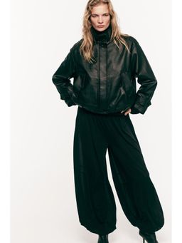 H&M - Women Black Balloon-Leg Joggers