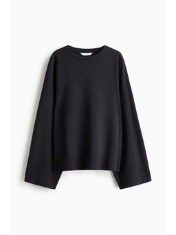 H&M - Women Black Oversized Interlock Top