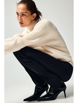 H&M - Women Black Ponte Di Roma Leggings