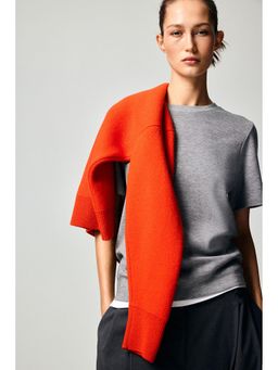 H&M - Women Grey Interlock T-Shirt