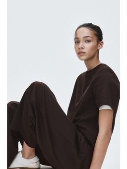 H&M - Women Brown Interlock T-Shirt