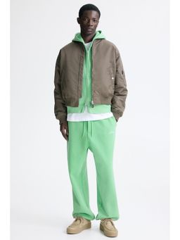 H&M - Men Green Loose Fit Sweatpants