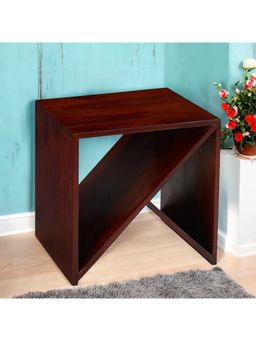 Ikiriya - Sheesham Wood End Table / Corner Tables / Bedside Table In Honey Finish (1 Year Warranty)