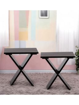 Ikiriya - Sheesham Wood Pack Of 2 Tea Tables / Corner Tables / Bedside Table (1 Year Warranty)