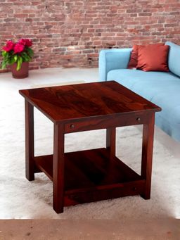Ikiriya - Sheesham Wood Contemporary Coffee Table In Honey Finish (1 Year Warranty)