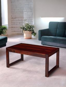 Ikiriya - Sheesham Wood Contemporary Coffee Table In Honey Finish (1 Year Warranty)