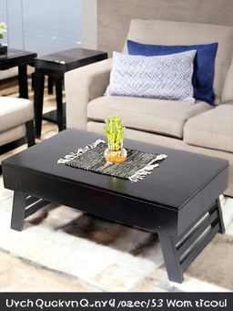 Ikiriya - Sheesham Wood Contemporary Coffee Table In Extra Dark Mahogany Finish (1 Year Warranty)