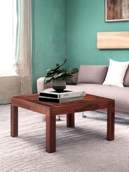 Ikiriya - Sheesham Wood Contemporary Coffee Table In Honey Finish (1 Year Warranty)