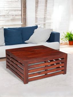 Ikiriya - Sheesham Wood Contemporary Coffee Table In Honey Finish (1 Year Warranty)