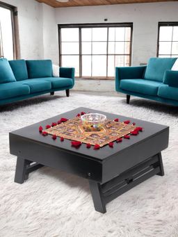 Ikiriya - Sheesham Wood Contemporary Coffee Table In Extra Dark Mahogany Finish (1 Year Warranty)