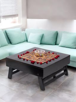 Ikiriya - Sheesham Wood Contemporary Coffee Table In Extra Dark Mahogany Finish (1 Year Warranty)