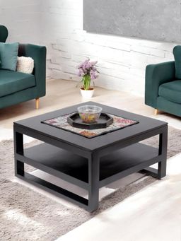 Ikiriya - Sheesham Wood Contemporary Coffee Table In Extra Dark Mahogany Finish (1 Year Warranty)
