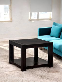 Ikiriya - Sheesham Wood Contemporary Coffee Table In Extra Dark Mahogany Finish (1 Year Warranty)