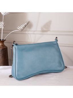 ABELARDO DE MODA - Berasso Blue Leather Sling Bag