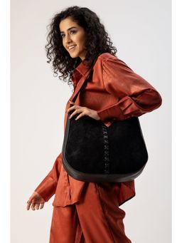 ABELARDO DE MODA - Dark Knight Black Leather Tote Bag