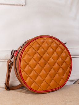 ABELARDO DE MODA - Emily Multicolor Round Leather Sling Bag